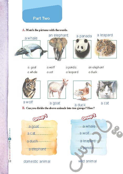 حل تمرین صفحه 18 درس 1 زبان دهم