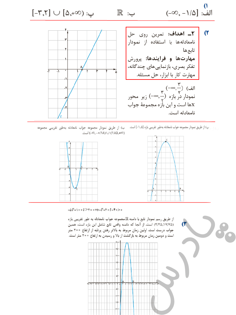 حل مسائل صفحه 60 ریاضی یازدهم فنی